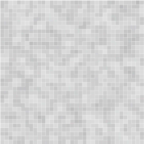 Alfombra vinilo baño mosaico de baldosas gris blanco - TenVinilo