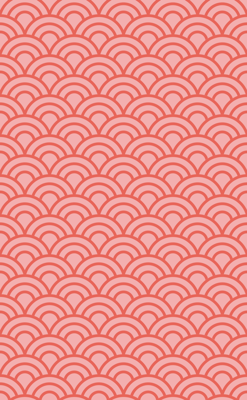 Alfombra vinilo baño coral vivo pantone - TenVinilo