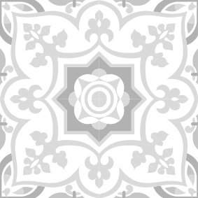 Alfombra vinilo baño azulejos marroquíes tonos grises - TenVinilo