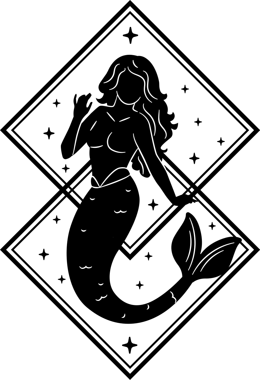 Alfombra vinilo baño pegatina de sirena - TenVinilo