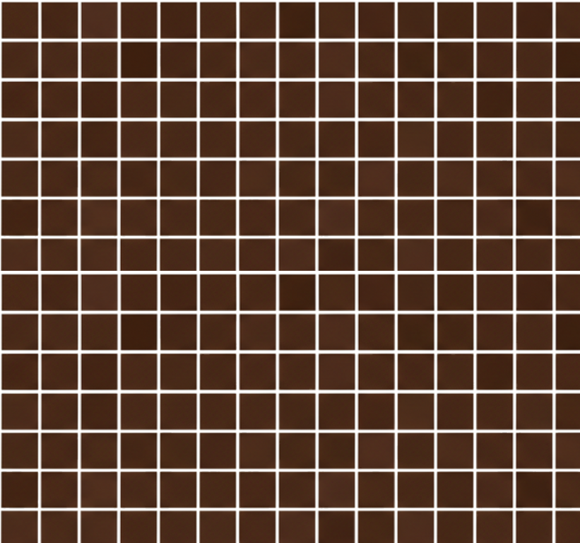 Alfombra vinilo baño mosaicos marrón chocolate - TenVinilo