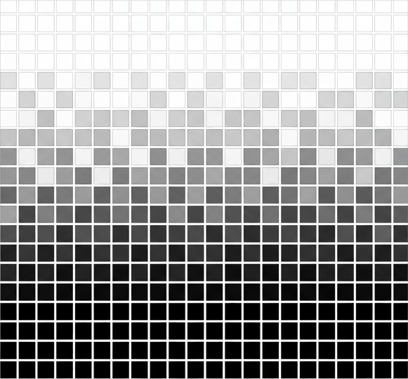 Alfombra vinilo baño mosaicos cuadrados monocromos - TenVinilo