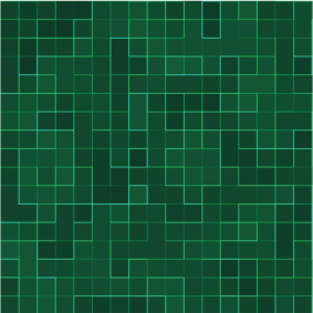Alfombra vinílica cocina mosaico brillante verde - TenVinilo