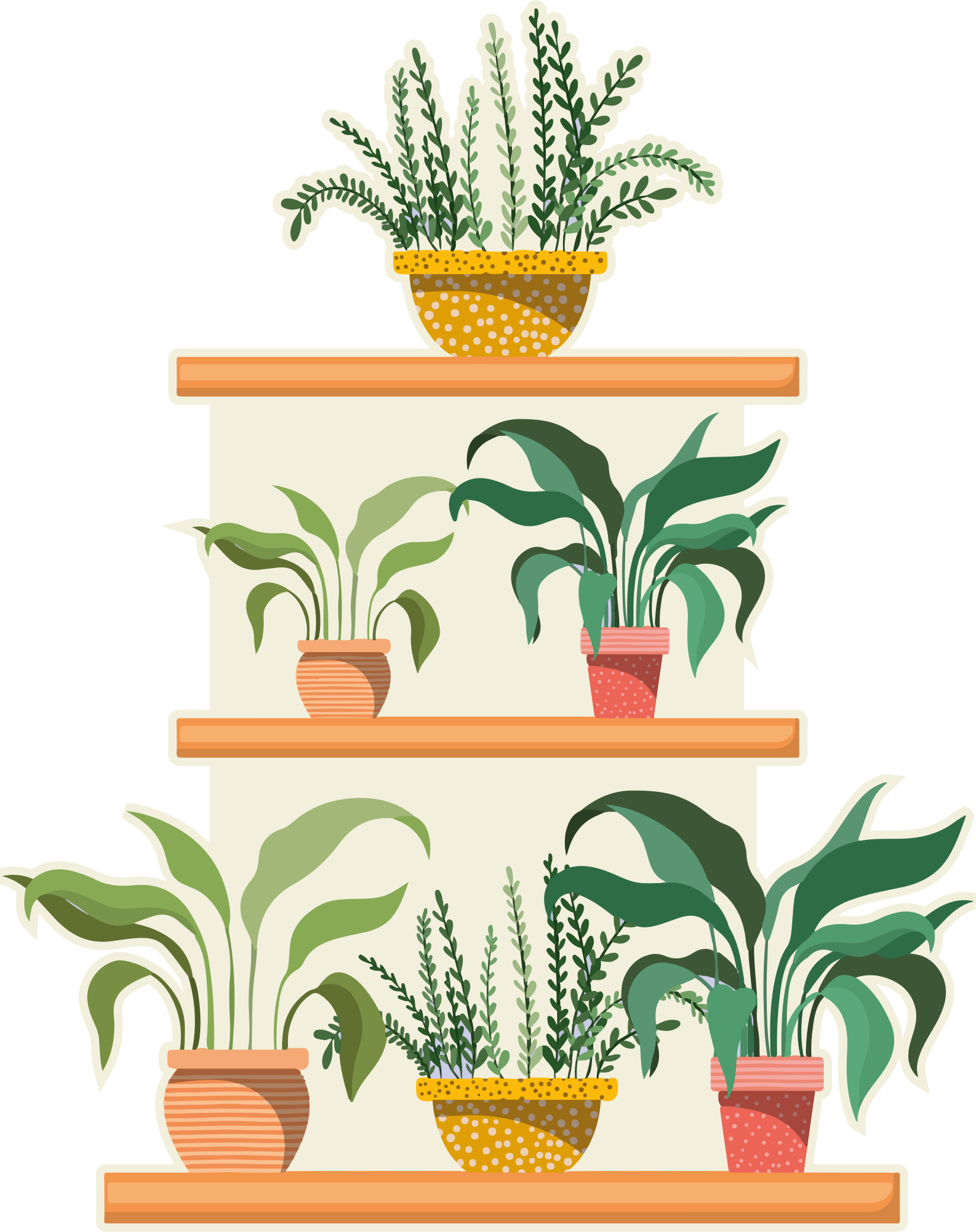 Alfombra vinílica cocina estante de plantas acuáticas - TenVinilo