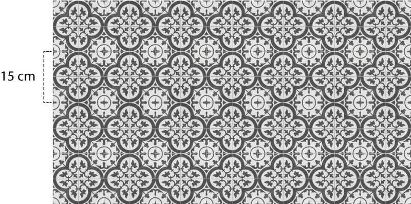 Alfombra vinílica cocina estilo mosaico marroquí - TenVinilo
