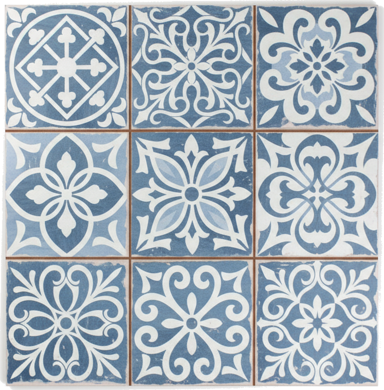 Alfombra vinílica cocina azulejos marroquíes - TenVinilo