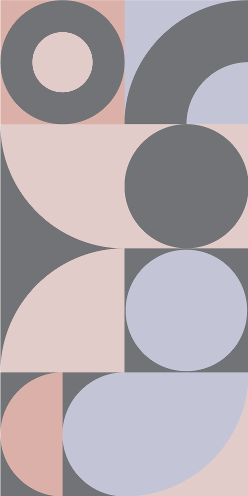 Alfombra vinílica cocina patrón de círculos geométricos - TenVinilo