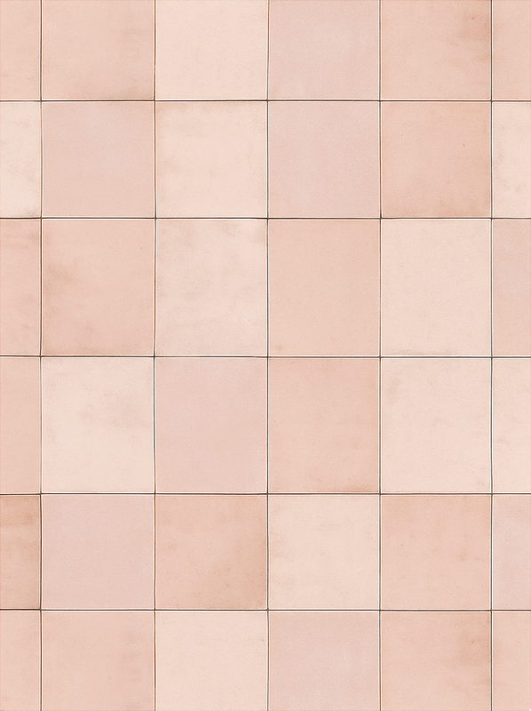 Alfombra vinílica cocina patrón de azulejos rosa - TenVinilo