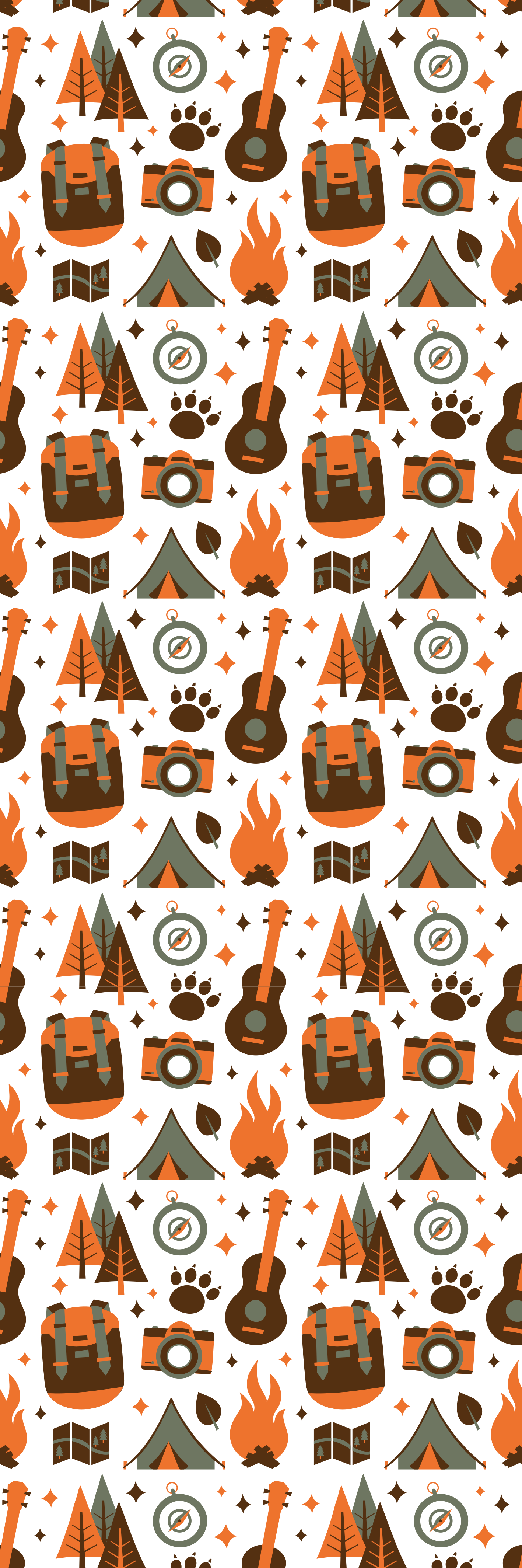 Alfombra vinílica dormitorio montañas oso fuego madera - TenVinilo