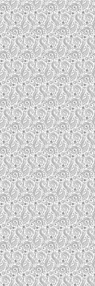 Alfombra vinílica oficina flores ornamentales vintage - TenVinilo