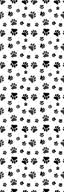 Alfombra vinílica dormitorio con estampado de patas de animal - TenVinilo