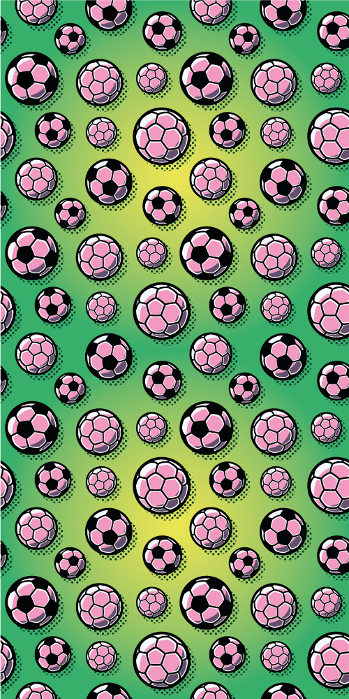 Alfombra vinílica dormitorio fondo de campo de fútbol degradado - TenVinilo