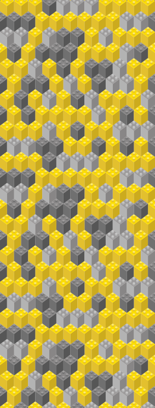 Alfombra vinílica dormitorio bloques de pantone - TenVinilo