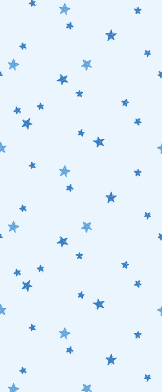 Alfombra vinílica nórdica estrellas azules pastel - TenVinilo