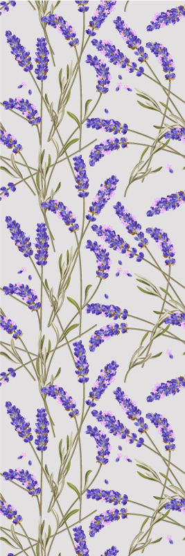Alfombra vinílica naturaleza estilo provenzal lavanda - TenVinilo