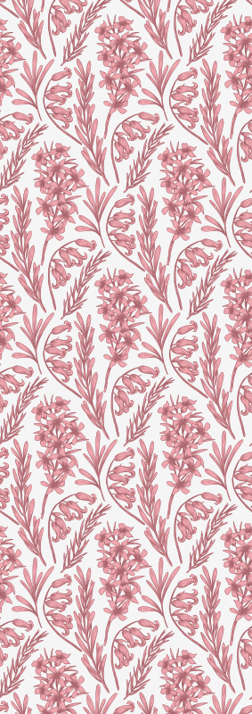 Alfombra vinílica naturaleza flores de loto rosa - TenVinilo