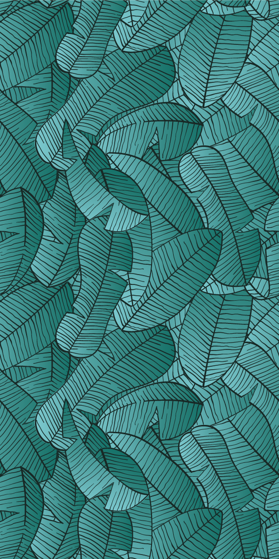 Alfombra vinílica naturaleza diseño de palmeras verdes - TenVinilo