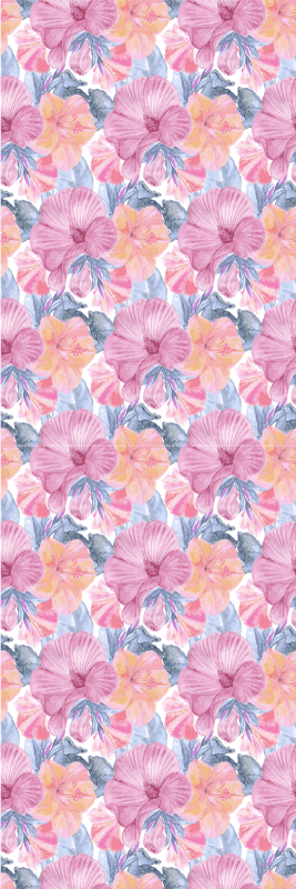 Alfombra vinílica naturaleza acuarela malva - TenVinilo