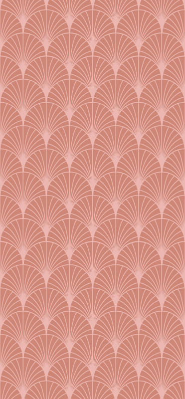 Alfombra vinílica vintage patrón palmeras rosa oro - TenVinilo