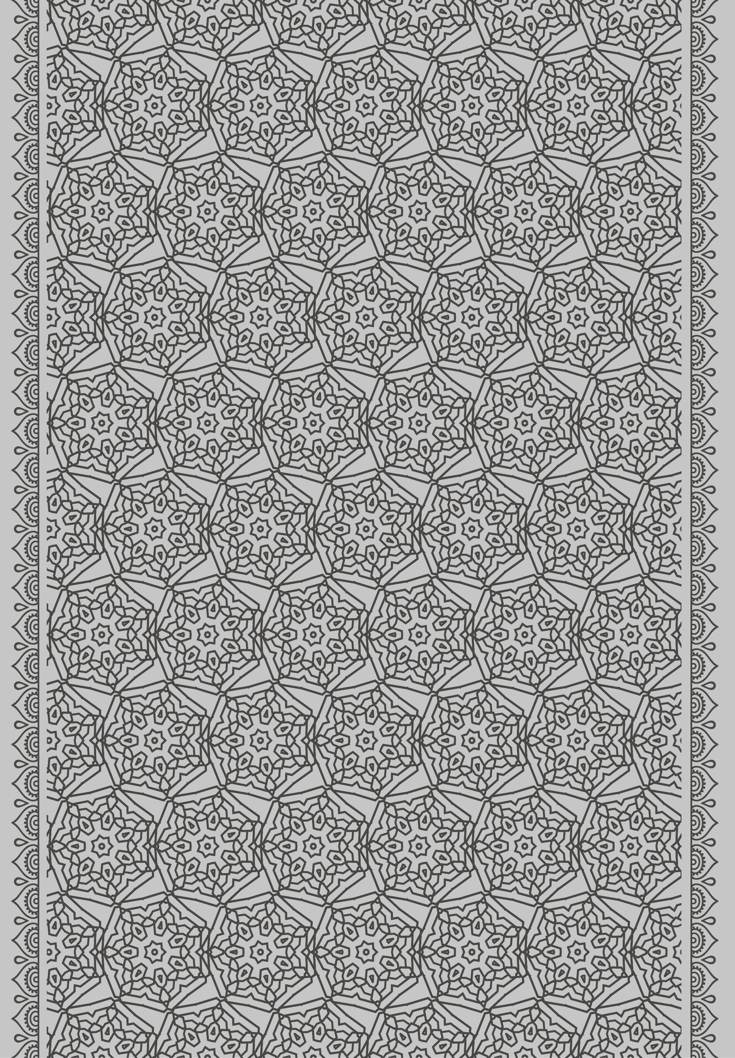 Alfombra vinílica textura estilo mosaico árabe - TenVinilo