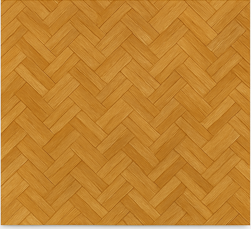Alfombra vinílica textura parquet de roble entrelazado - TenVinilo