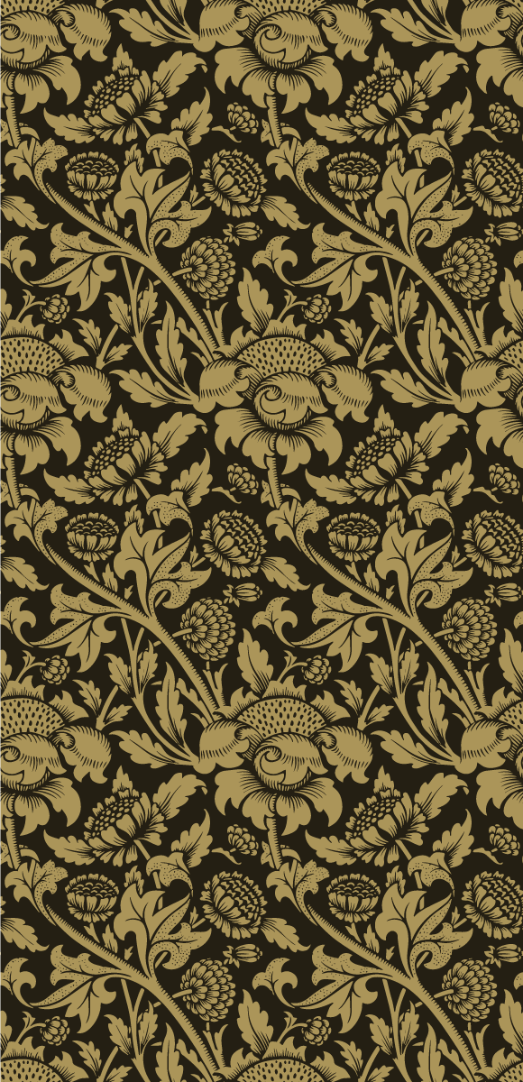 Alfombra vinílica vintage de estampado floral francés - TenVinilo