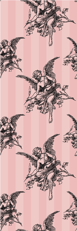 Alfombra vinílica vintage diseño de patrón toile jouy - TenVinilo