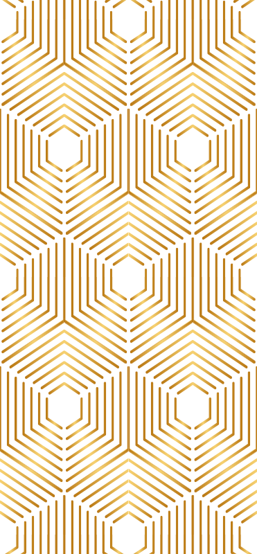 Alfombra vinílica vintage estilo decorativo cuadrados dorados - TenVinilo