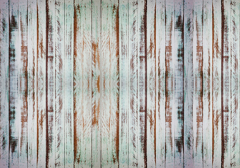 Alfombra vinílica vintage madera desgastada - TenVinilo