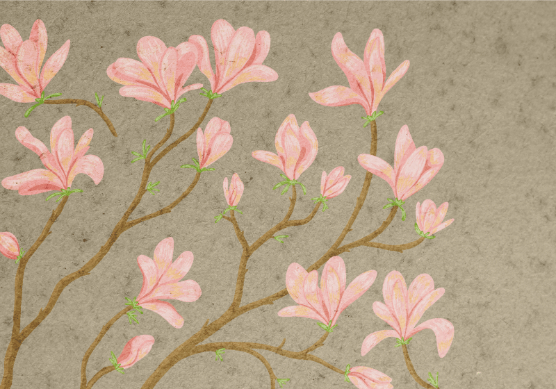 Alfombra vinílica vintage estilo magnolia - TenVinilo