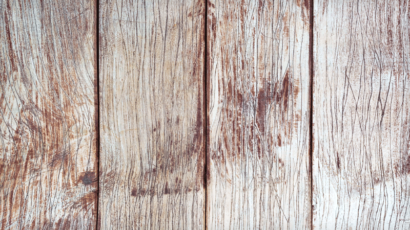 Alfombra vinílica entrada tablones de madera marrón claro - TenVinilo