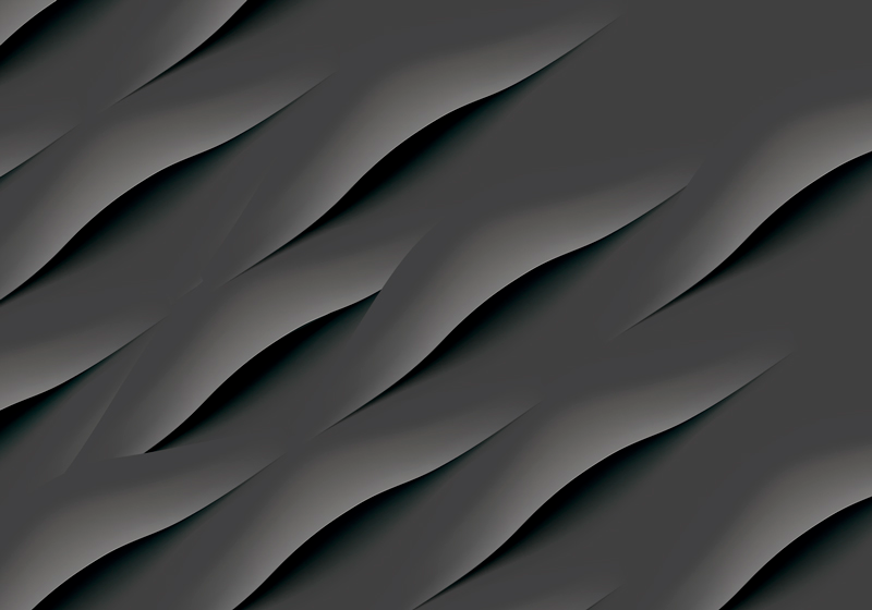 Alfombra vinílica gris con patrones de olas abstractas - TenVinilo