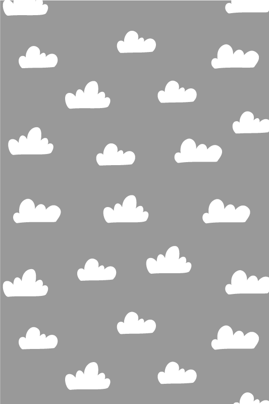 Alfombra vinílica gris cielos nublados - TenVinilo