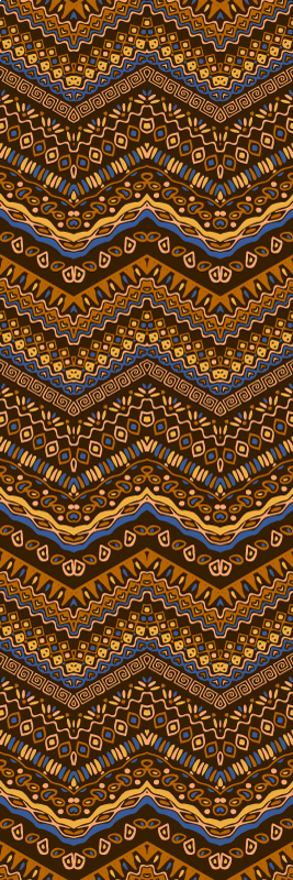 Alfombra vinilo pasillo estilo tribal africano - TenVinilo