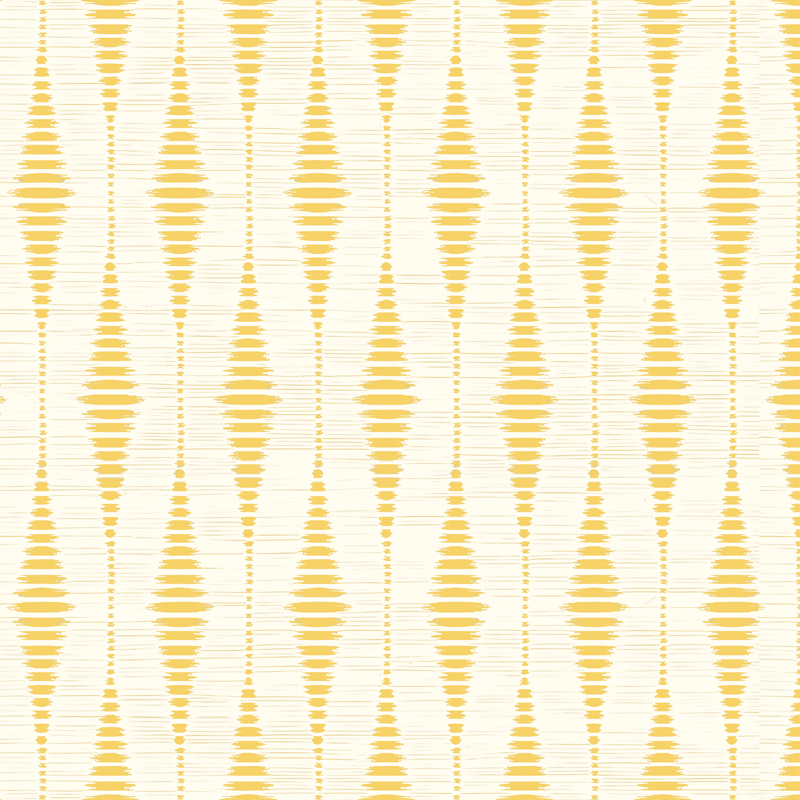Alfombra vinilo amarilla rabaul ikat amarillo - TenVinilo