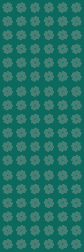 Alfombra vinílica verde con patrón del día de san patricio - TenVinilo