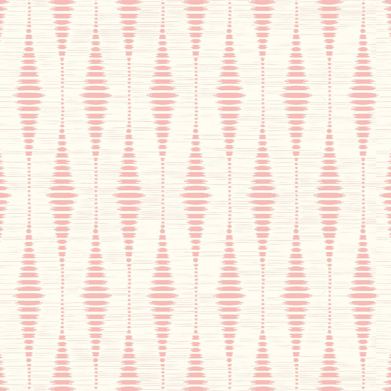 Alfombra vinilo exterior rosa pastel ikat rabaul - TenVinilo