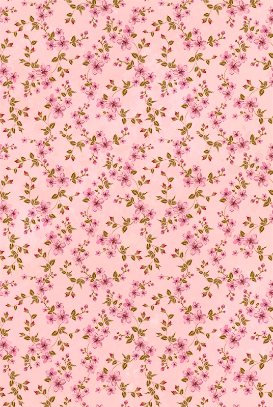 Alfombra vinílica rosa flores rosas acuareladas - TenVinilo