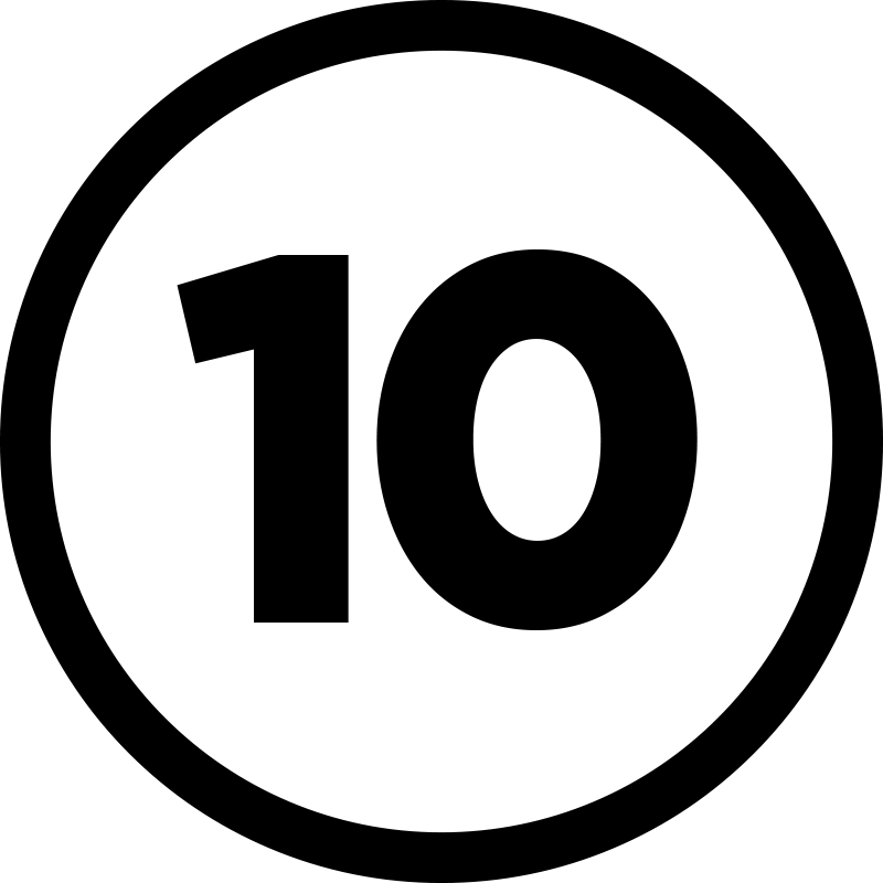 Alfombra vinílica redonda número personalizado - TenVinilo