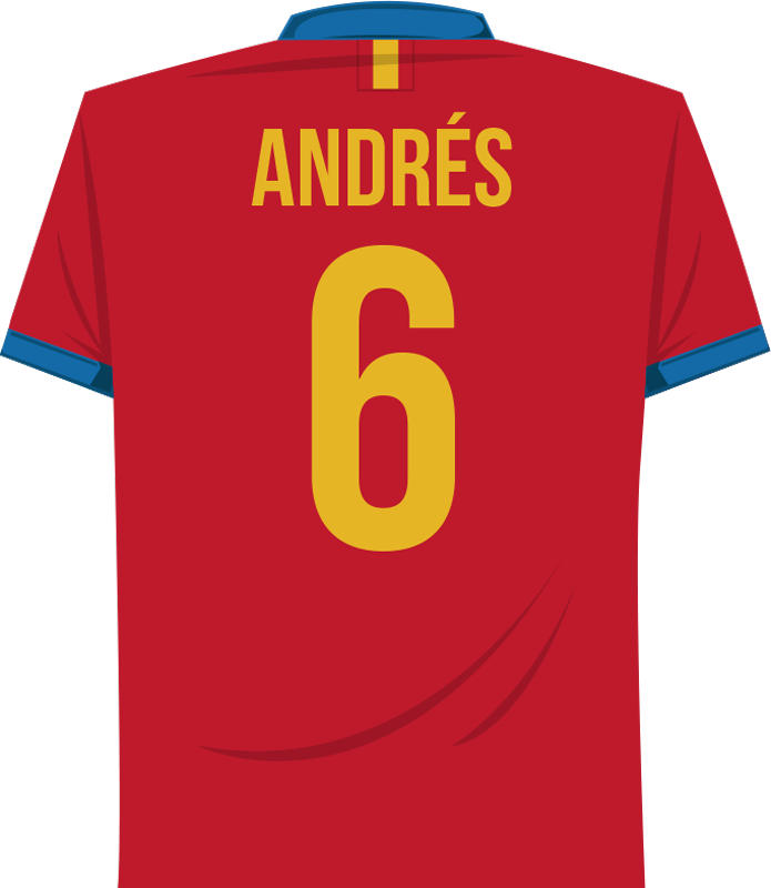 Alfombra vinílica juvenil selección española camiseta nombre - TenVinilo