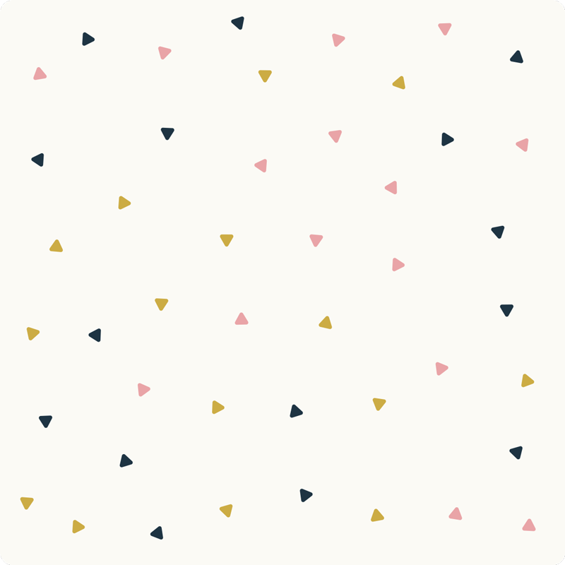 Alfombra vinílica infantil cuadrada minimalista triángulos - TenVinilo