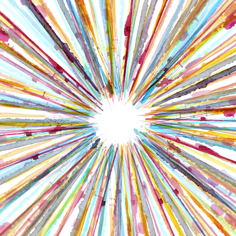 Alfombra vinílica cuadrada rayas acuarela - TenVinilo