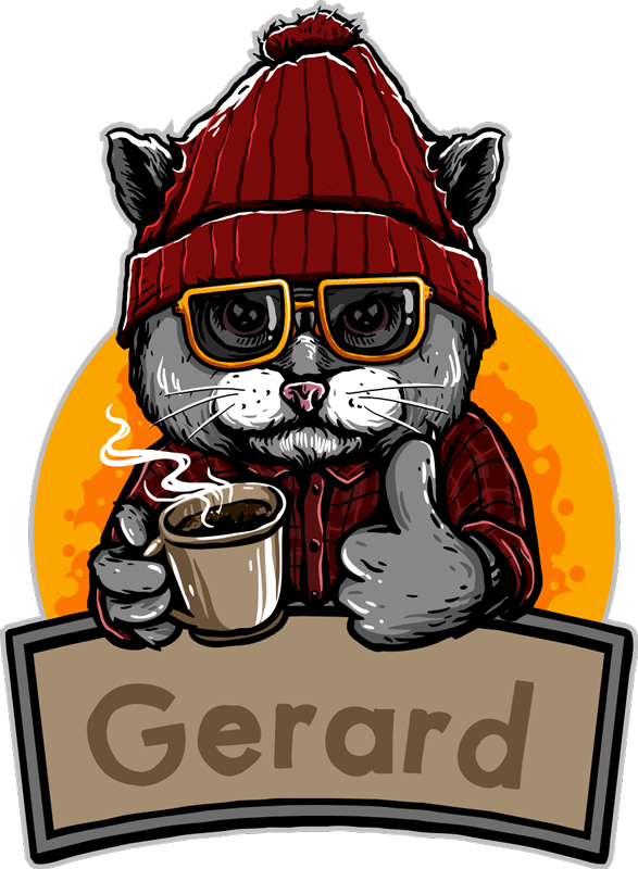 Alfombra vinílica animales gato vintage con nombre - TenVinilo