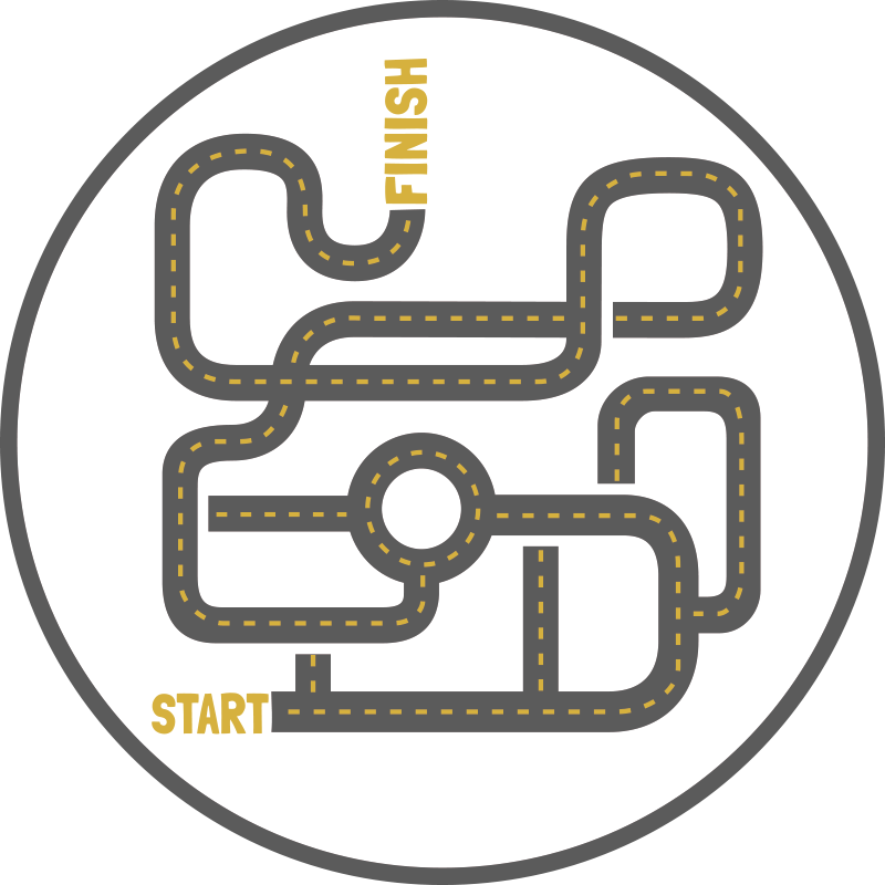 Alfombra vinílica infantil ciudad redonda - TenVinilo