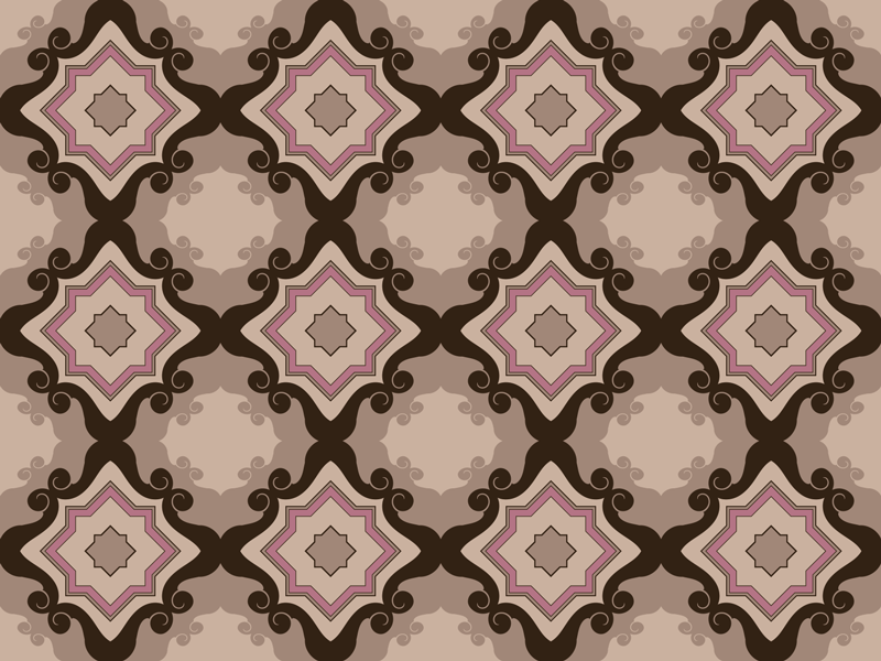 Alfombra vinilo salón patrón de mosaico - TenVinilo