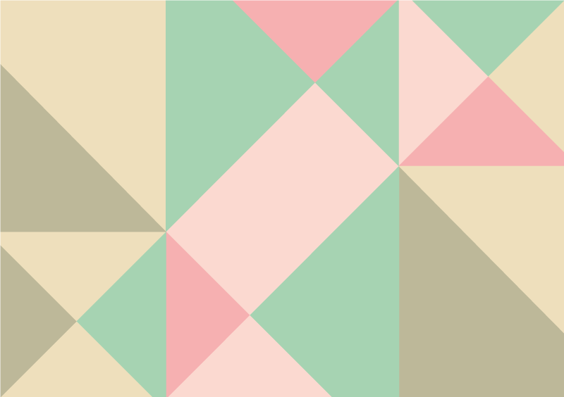 Alfombra vinilo salón geométrica colores pasteles - TenVinilo