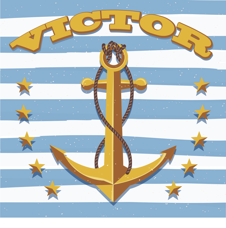 Alfombra de vinilo estilo marino personalizable - TenVinilo