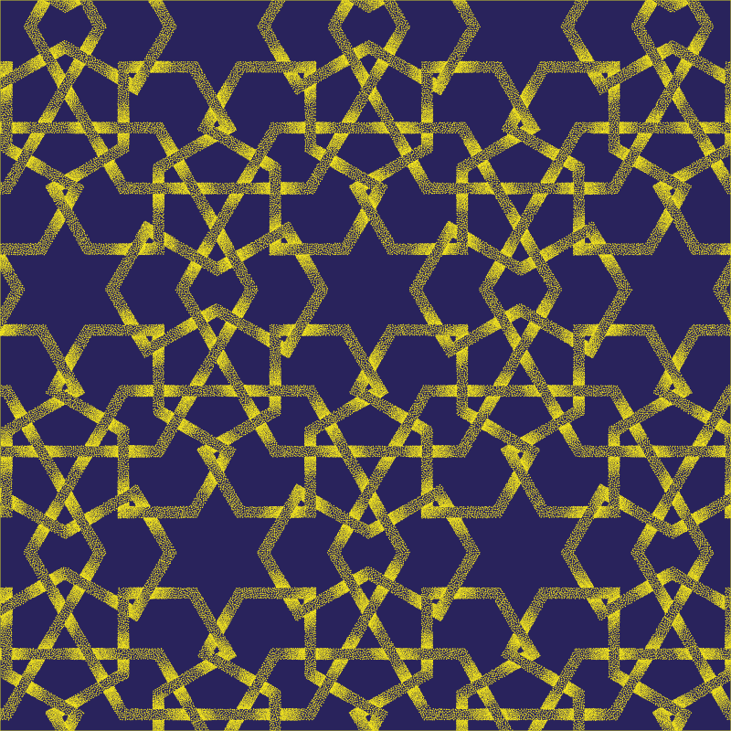 Alfombra vinílica baño diseño formas geométricas - TenVinilo