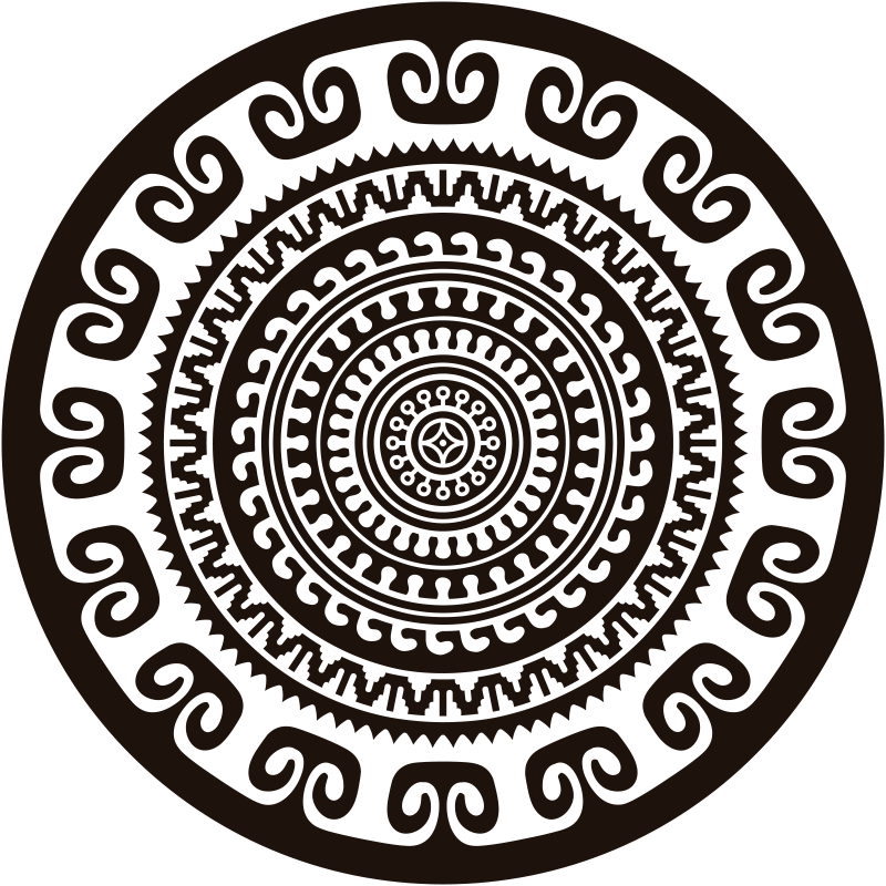 Alfombra vinílica mandala círculo mandala - TenVinilo