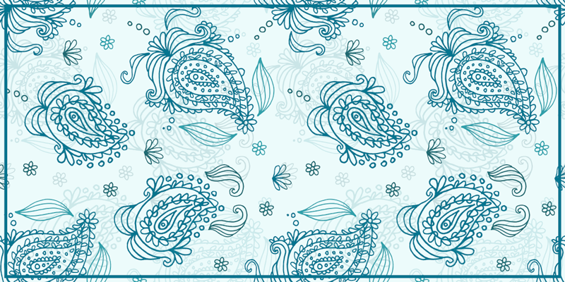 Alfombra vinílica mandala paisley armonía - TenVinilo